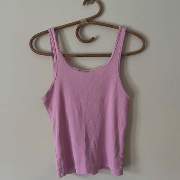 Zara Pink Ribbed Tank Top - Picture 6 of 7